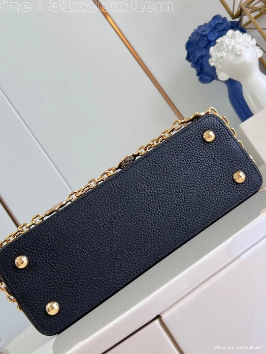 Official oldcobbler LOUIS CAPUCINES BB-31.5*20*11CM VUITTON 0727